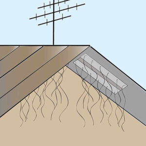 Stops swallows from making mud nests